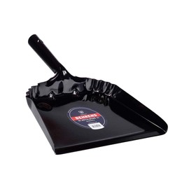 BEHRENS Dust Pan, Black, Steel Dustpan, Fireplace Cleaning