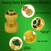 Heavy Duty Brass Hose Nozzle, 3 Pack Brass Nozzle Power,