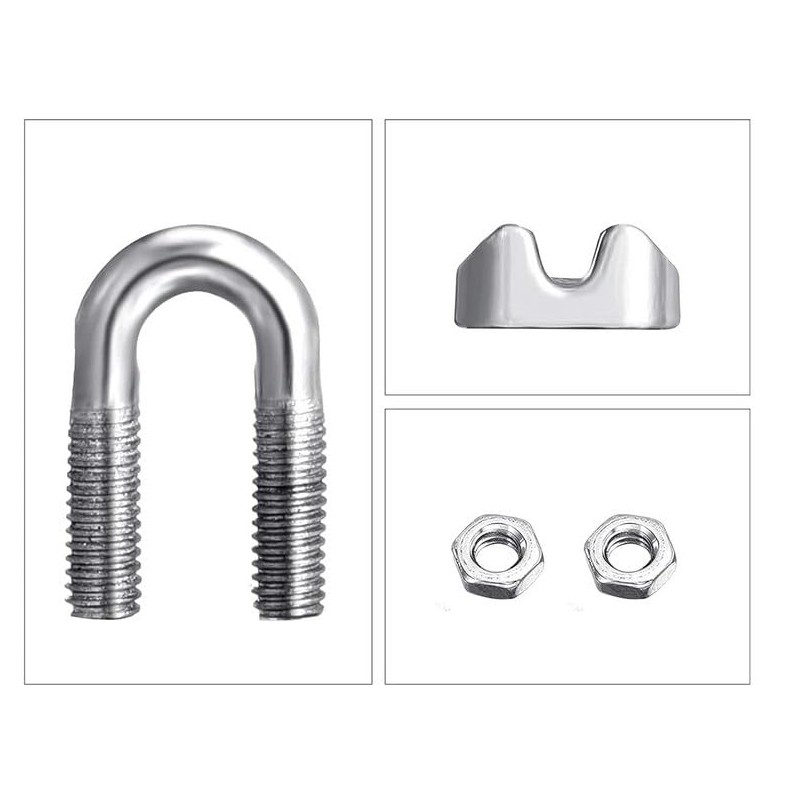 Wire Clips, Wire Rope Clips, M3 Stainless Steel, 24 Pack