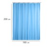 Wenko Anti Mould Shower Curtain - Plain, Antibacterial & Washable
