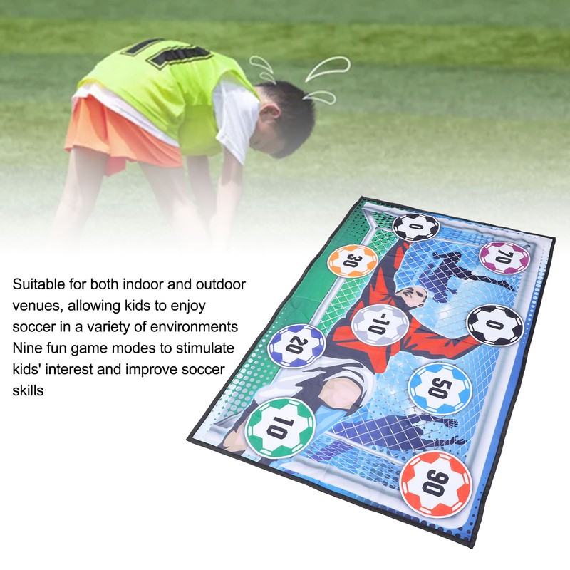 Soccer Ball Game Mat Set Interactive Multifunctional Safe Indoor Outdoor