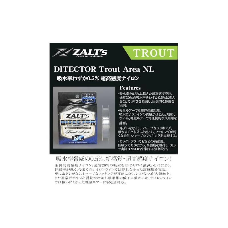 Zalt's Trout Area Nylon Line DITECTOR Trout Area NL Clear