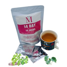 MARG thé minceur 100% bio très efficace, contient des d'ingrédients naturels : feuille de lotus, graines de moringa, graines de cassia, feuille de mûrier, thé vert, sans OGM, sans gluten, sans produits chimiques ni conservateurs.