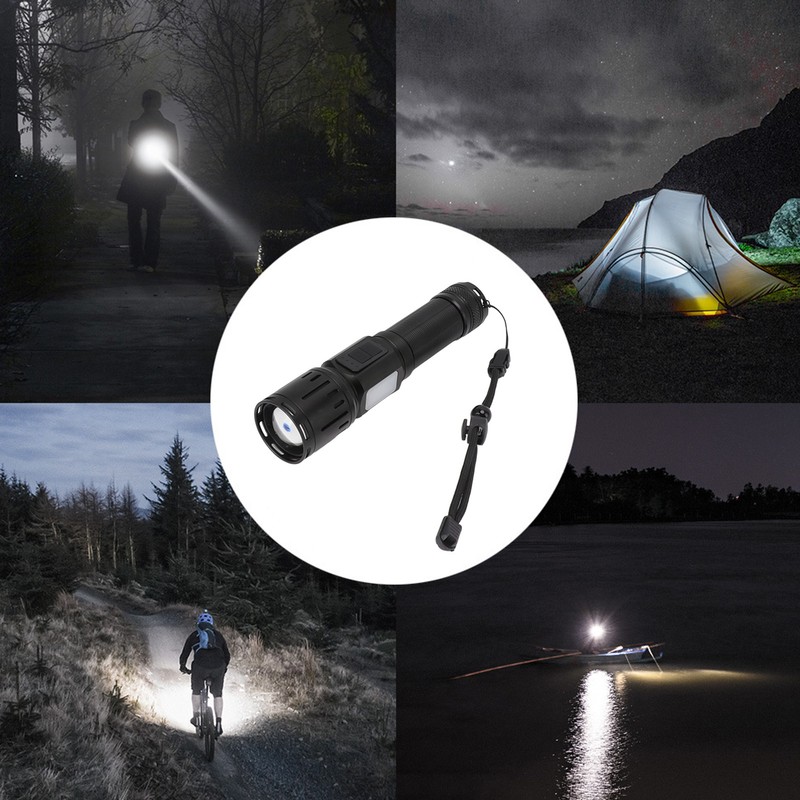 Super Bright Flashlight 7 Modes Waterproof LED Rechargeable Handheld Flashlight