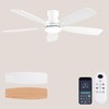 NKPU 52inch Ceiling Fans with Lights, Low Profile Ceiling Fan