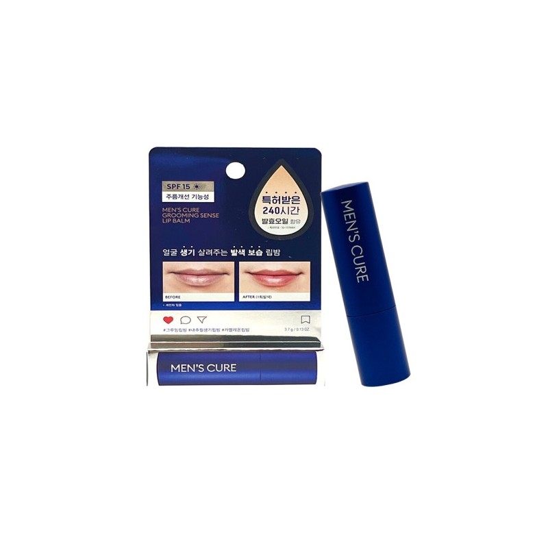 Missha Men's Cure Grooming Sense Lip Balm / 미샤 맨즈큐어