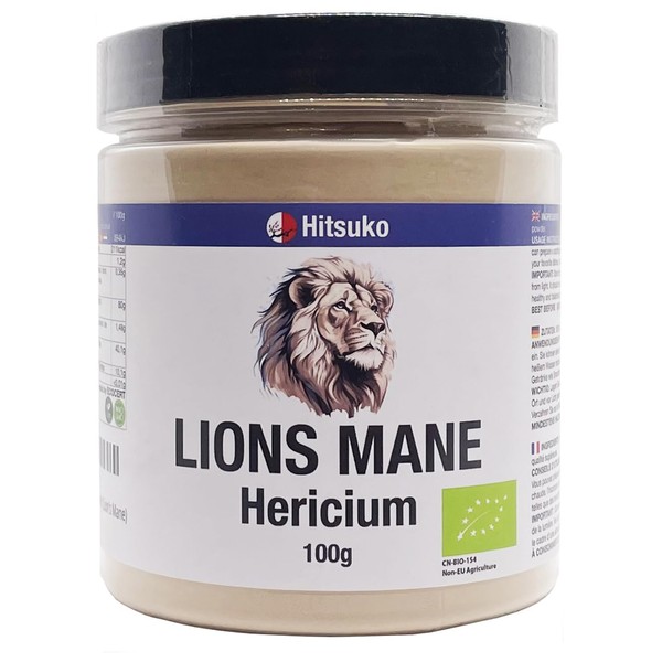 Hericium Mushroom Powder (Lion's Mane) 100 g - Natural Support