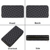 BUNCHBRAVO Triangle Pattern Wallet, Double Zipper Pockets, PU Leather Cellphone