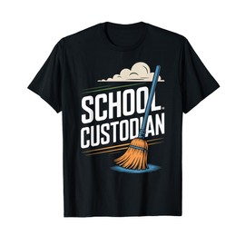 School Custodian Building Maintenance Worker Essential Role T-Shirt