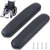2PCS Soft Black Ergonomic Arm Pad Cushion Replacement Universal PU