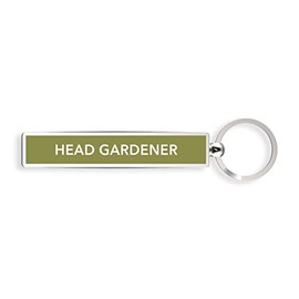 IF Show Offs Keys - Head Gardener - Keyring ,Olive Green