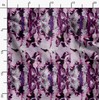 Soimoi Purple polyester Crepe Fabric Abstract Tie-Dye Fabric Prints By