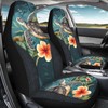 Wanyint Sea Turtle Flower Teal Car Seat Cover for Women