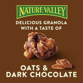 Nature Valley Protein Granola, Oats and Dark Chocolate Granola, Resealable Snack Pouch, 11 oz