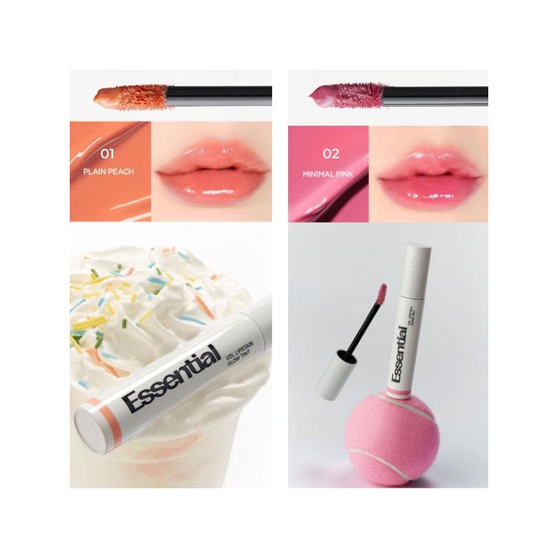 VDL Lipstain Essential Glow Tint 3.6g, Color:02 Minimal Pink