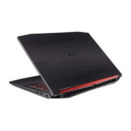 LidStyles Vinyl Protection Skin Kit Decal Sticker Compatible with Acer Nitro 5 AN515-51 (Black Leather)