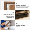 GCJUYA 196” Wedge-Shape Foam Window Weather Stripping Door Seal Strip
