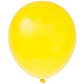 50 pcs 5" (12.5 CM) Matt Balloons Pearlised Metallic Air or Helium Wedding Birthday Christmas Party Decoration (Yellow)