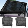 DUSCOKE 2PCS Car Window Shades, Stretch Mesh Sunshade Cover Block