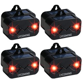 Lycoming Skunk Repellent Predator Light for Nighttime Animals Solar Predator Control Light Coyote Deterrent Deer Repellent Devices with Strobe Lights Raccoon Fox Repellent for Yard, 8 Pack
