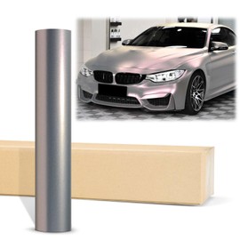 2pcs 4"x8" (10cmx20cm) Sample Galaxy Dust Matte Silver REd Chameleon Metallic Color Shift Color Change Vinyl Wrap Auto Car Sticker Decal Film Sheet Bubble Free Air Release Technology