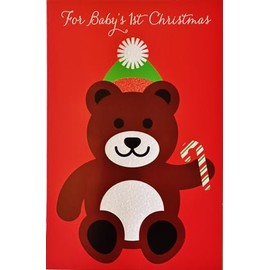 Greeting Card For Someone Who's Love So Much - Filled With Giggles and Hugs and Kisses - For Baby's 1st First Christmas