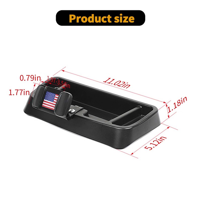 RT-TCZ Cell Phone Holder Dash Mount Phone Holder with Tray