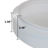 Beam Lighting 11in White Round Acrylic Drum Style Cover/Lens for
