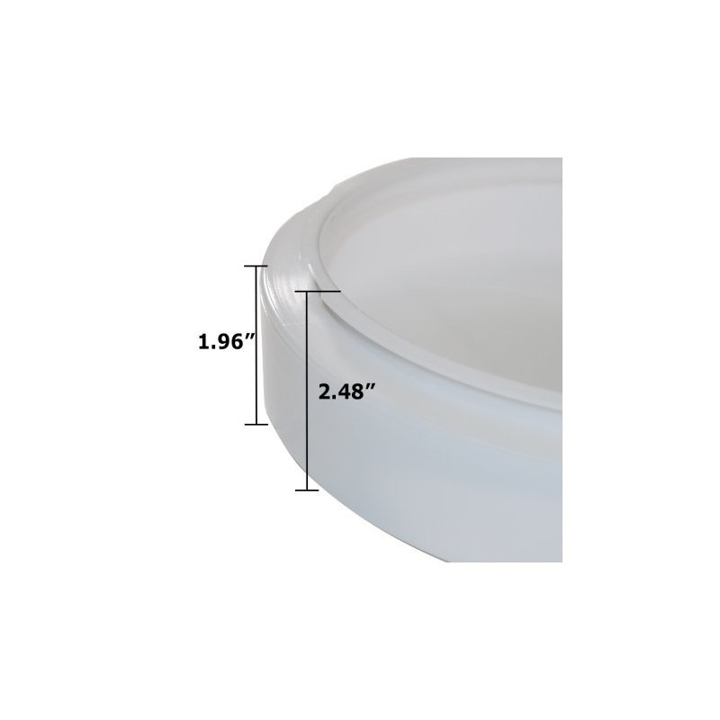 Beam Lighting 11in White Round Acrylic Drum Style Cover/Lens for