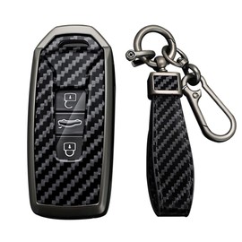 KUNIO Keyless Key Case Suitable for VW Touareg 2018 2019 2020 2021 2022 Metal Key Case Key Protector Key Case Key Case, black