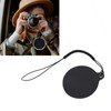 4.7cm Leather Lens Cap Sticker 15cm with String Instant Camera