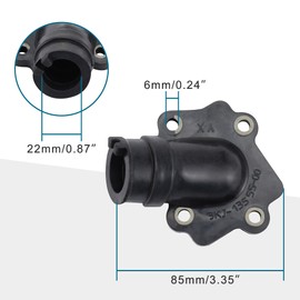 GOOFIT Motorcycle Intake Manifold+Reed Valve Replacement for JOG Vino Zuma BWS Minarelli 2 Stroke Engine 49cc 50cc Aerox Nitro Aprilia SR50 Scooter.
