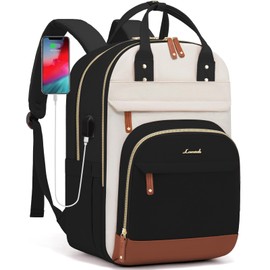 LOVEVOOK Laptop Backpack Women,Large Capacity 17.3 inch Laptop Bag Travel Backpack for Women,Computer Work College Teacher Backpacks with USB Port,Waterproof Personal Item Backpack Casual Daypack