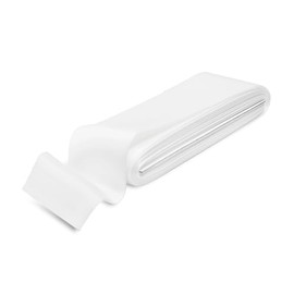 White Satin Blanket Binding 2 Inch x 4 3/4 Yards Single Fold Tape for Quilt Edging Smooth Finish Easy to Sew On Durable Trim Material Ideal for Blanket Crafts DIY Projects Sewing