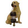 Tricod B5185A Yellow Labrador Dog with Lantern Solar Light