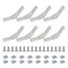 FORRCKY 8Pcs 135 Angle Degree 1010 Aluminum Extrusion Profile Bracket