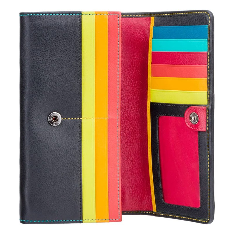 Visconti STR4 Women's Secure RFID Blocking Large Leather Trifold Clutch