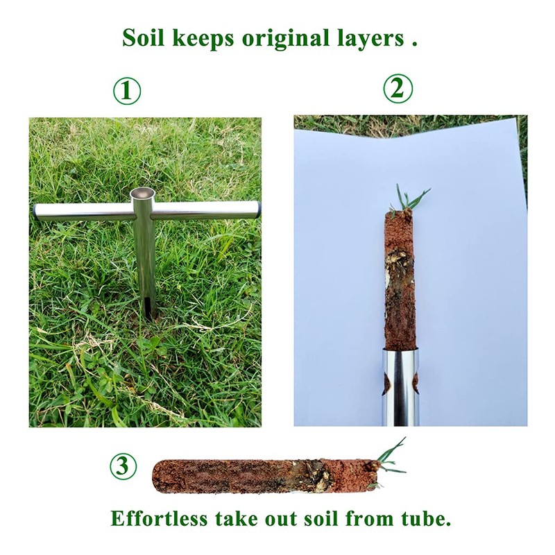 Soil Sample Probe 12 Inch with T Handle, Soil Sampler