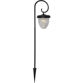 Bellota-1 LED Solar Pole Hanging Lantern Warm White LED Black Approx. 12 x 51 cm
