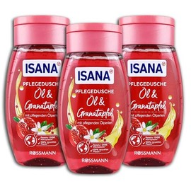 Isana Shower Gel Oil & Pomegranate Shower Gel 3 x 250 ml Pack of 3