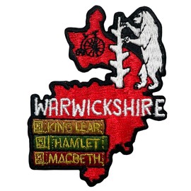 Pawprint Family | Warwickshire County Sew on Patch | Explore The UK, Show Your Local Pride, and Customise Bags, Jackets, Blankets and More!