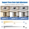 Hrtghzir Ceiling Fans with Lights and Remote, Low Profile Fandelier