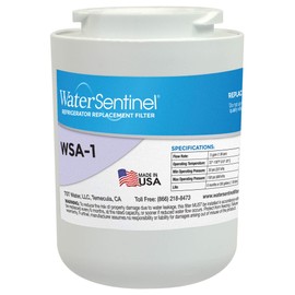 WaterSentinel WSA-1 Refrigerator Water Filter Replacement for Drinking Water Filtration, Fits Amana WF30, WF40, WF401, Sears Kenmore 46-9014, and more, Carbon Block