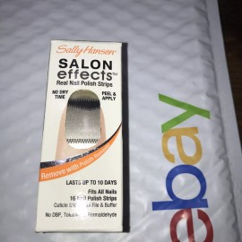 SALLY HANSEN Salon Effects Nail Polish Strips ZIP IT unsealed NIB
