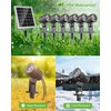 CLY 6 in 1 Solar Spot Lights Outdoor, 2700K Warm