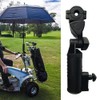 Umbrella Holder Adjustable Clamp Stand Universal Black Cart Umbrella Holder