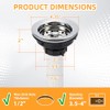 Kitchen Sink Drain Assembly, Stainless Steel Basket Strainer with Knob,