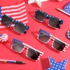 Shyyween 6 Pack American Flag Sunglasses Bulk Patriotic Plastic USA