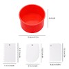 YuCool 6 Molde de silicona para tartas, moldes redondos para
