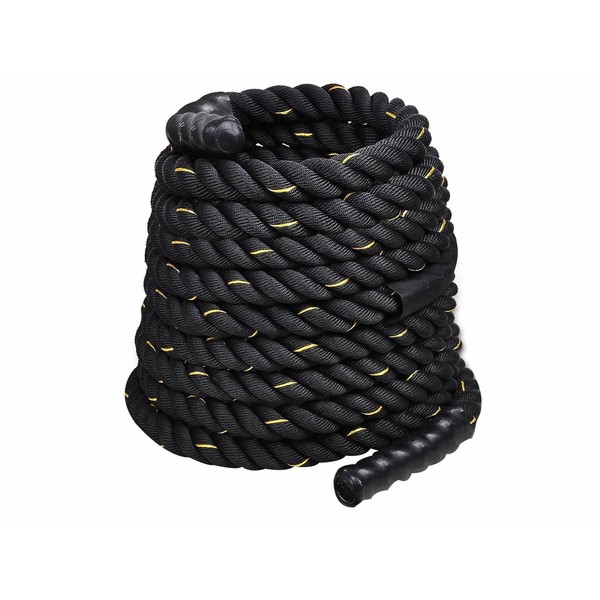 Comie Poly Dacron 30ft/40ft/50ft Length Battle Rope Exercise Workout Strength Training Undulation (1.5" 40ft)
